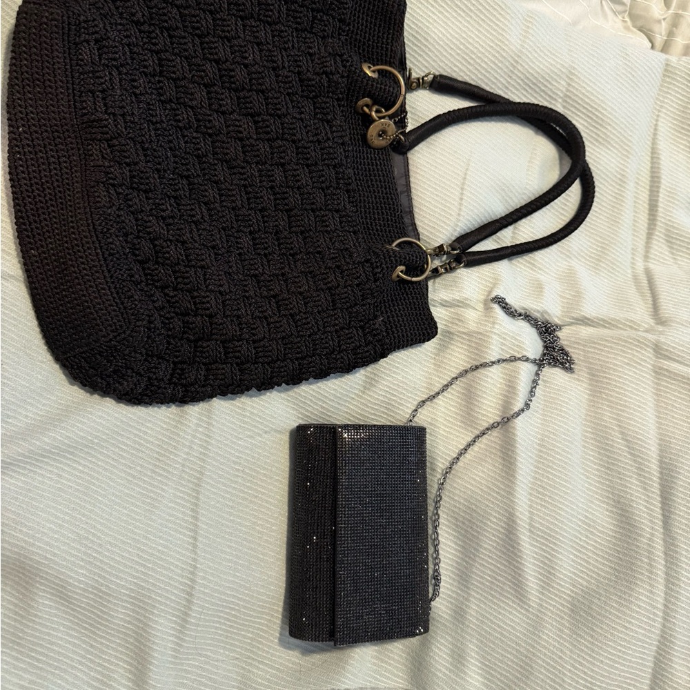 Elegant Black Handbag Set